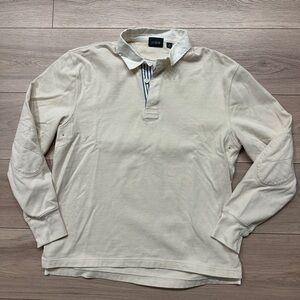 Jcrew Men's Cream Long Sleeve Shirt